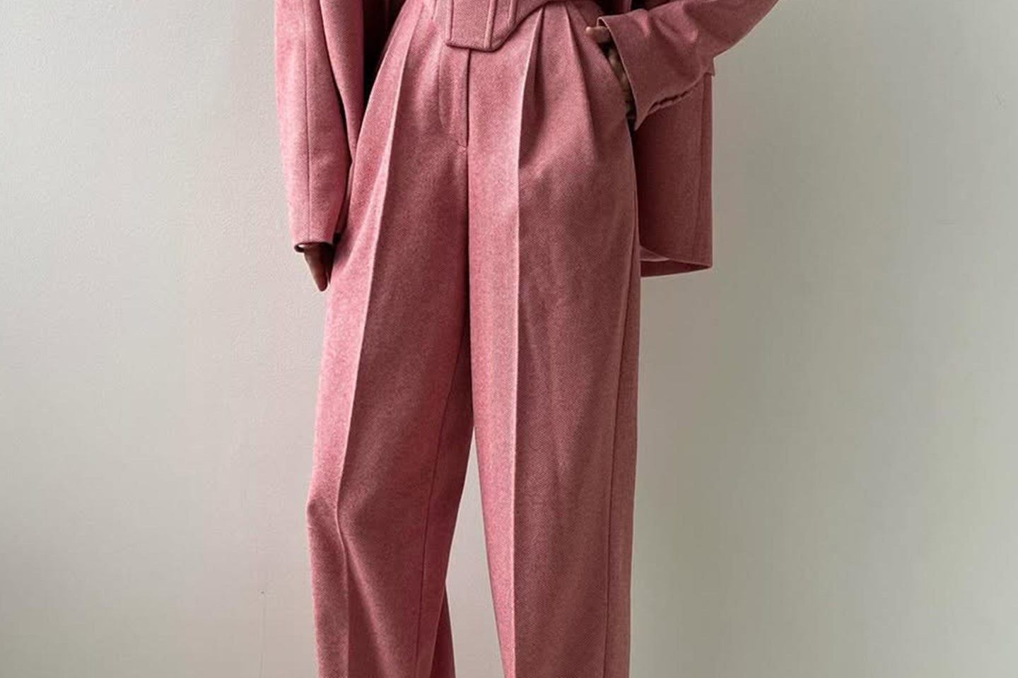 Suit | Herringbone Three-Piece Set | Elegant Structured Design for Professional Attire 9