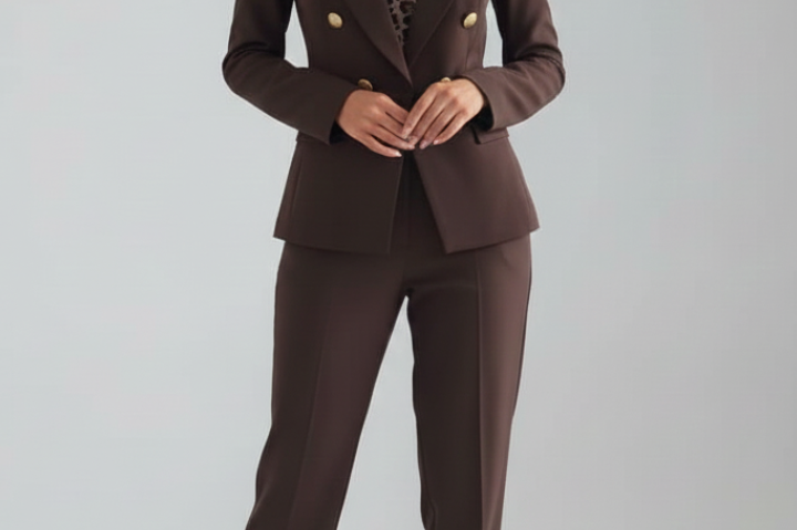 Suit | Modern Double-Breasted Blazer Set | Elegant Sophisticated Design 2