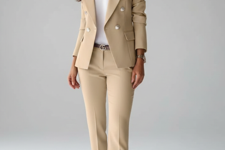 Suit | Modern Double-Breasted Blazer Set | Elegant Sophisticated Design 3
