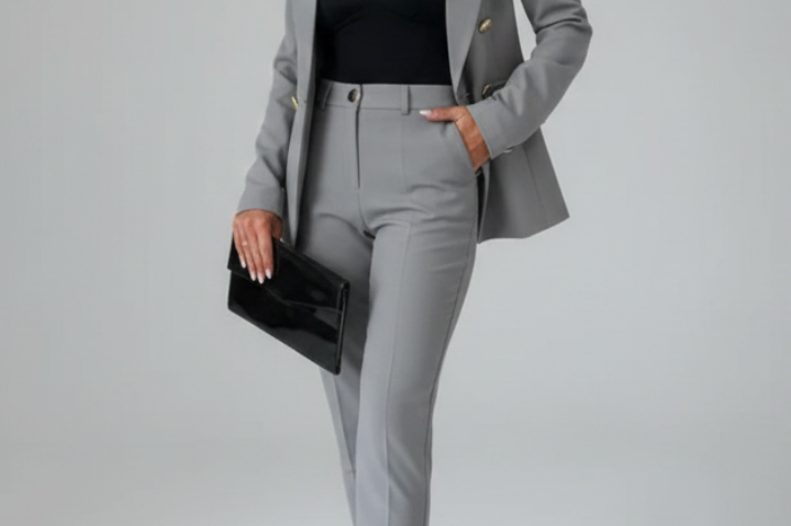 Suit | Modern Double-Breasted Blazer Set | Elegant Sophisticated Design 5