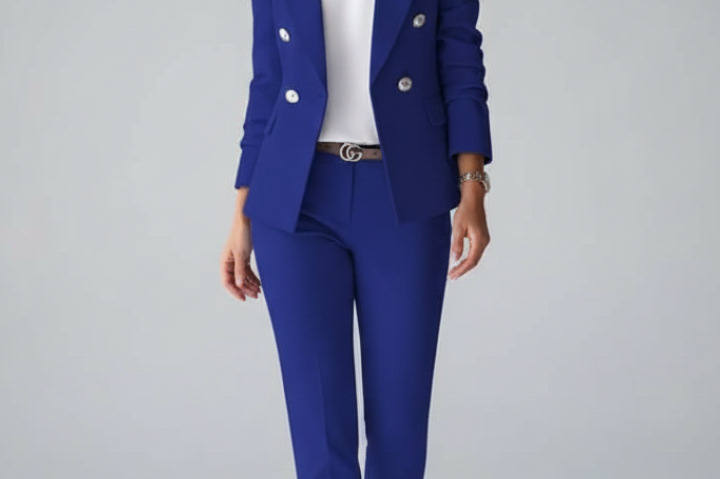 Suit | Modern Double-Breasted Blazer Set | Elegant Sophisticated Design 7
