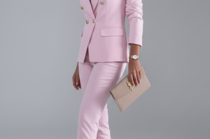 Suit | Modern Double-Breasted Blazer Set | Elegant Sophisticated Design 8