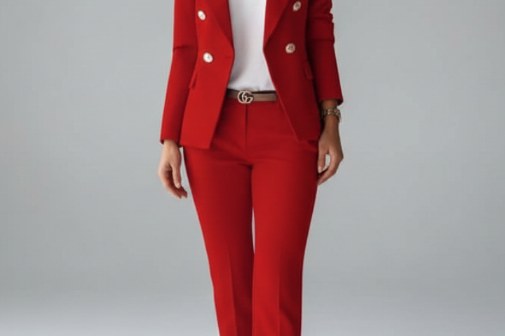 Suit | Modern Double-Breasted Blazer Set | Elegant Sophisticated Design 9