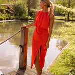 Summer Dresses | Simple Midi Dress | Elegant Comfortable A-Line 0