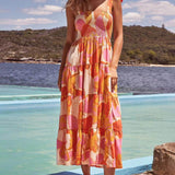 Sundress | Vibrant Halter-Neck Midi Summer Dress | Stylish Comfortable 1