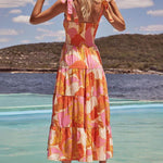 Sundress | Vibrant Halter-Neck Midi Summer Dress | Stylish Comfortable 4