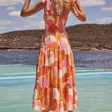 Sundress | Vibrant Halter-Neck Midi Summer Dress | Stylish Comfortable 4