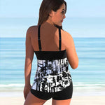 Swimwear | Abstract Print Tankini Set | Comfortable Two-Piece Design | Versatile and Supportive 4
