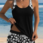Swimwear | Floral Tankini Set | Comfortable High-Waisted Swim Shorts | Stylish and Functional 0