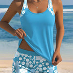 Swimwear | Floral Tankini Set | Comfortable High-Waisted Swim Shorts | Stylish and Functional 2