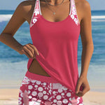 Swimwear | Floral Tankini Set | Comfortable High-Waisted Swim Shorts | Stylish and Functional 3