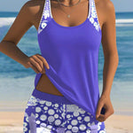 Swimwear | Floral Tankini Set | Comfortable High-Waisted Swim Shorts | Stylish and Functional 4