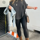 T-Shirt | Stud-Detail Oversized Boyfriend Top | Edgy Comfortable 2