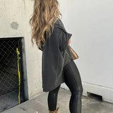 T-Shirt | Stud-Detail Oversized Boyfriend Top | Edgy Comfortable 3