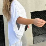 T-Shirt | Stud-Detail Oversized Boyfriend Top | Edgy Comfortable 8