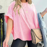 T-Shirt | Stud-Detail Oversized Boyfriend Top | Edgy Comfortable 9