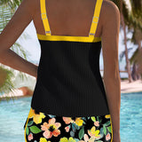 Tankini | Elegant Two-Piece Swimwear | Flattering Tummy Control | Comfortable Support 7