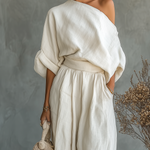 Thessaly | Women's Two Piece Set with Off Shoulder Design | Effortless Style for Warm Days 2