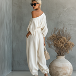 Thessaly | Women's Two Piece Set with Off Shoulder Design | Effortless Style for Warm Days 4