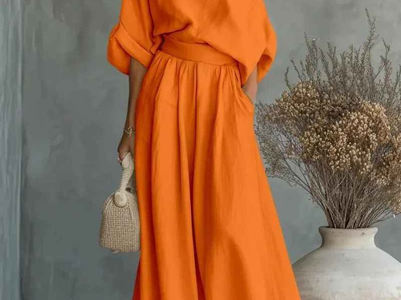 Thessaly | Women's Two Piece Set with Off Shoulder Design | Effortless Style for Warm Days 5