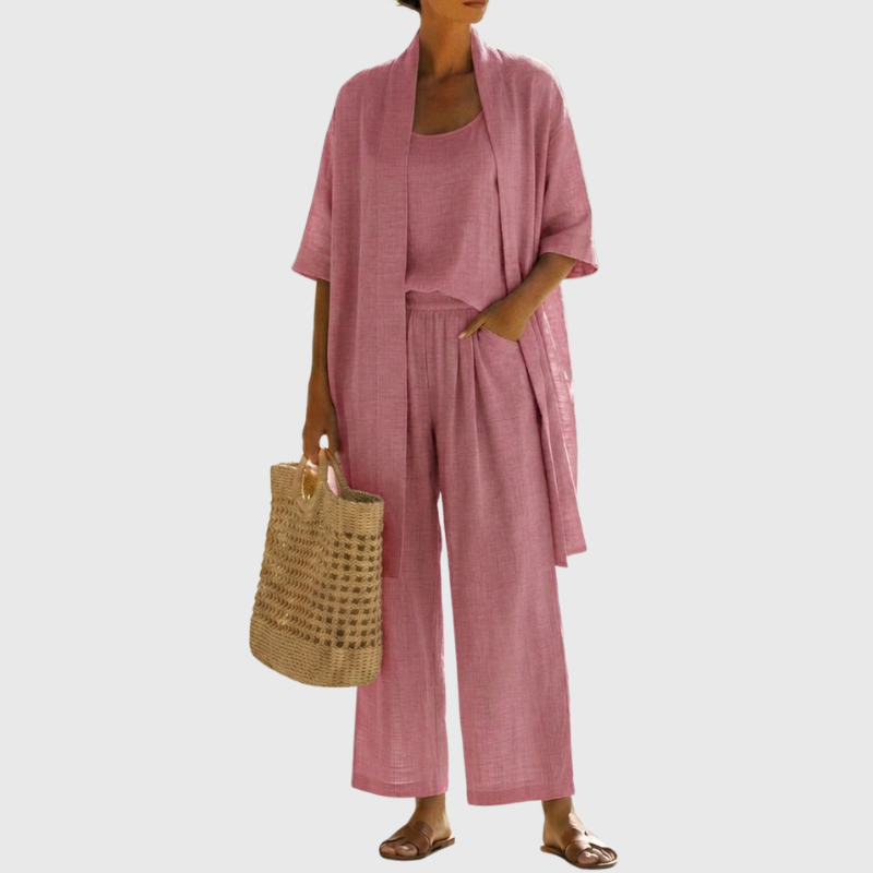 Three Piece Set | Lightweight Elegant Casual Outfit | Relaxed Comfortable Style 4