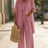 Three Piece Set | Lightweight Elegant Casual Outfit | Relaxed Comfortable Style 5