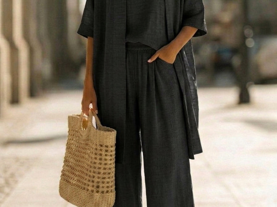 Three Piece Set | Lightweight Elegant Casual Outfit | Relaxed Comfortable Style 7