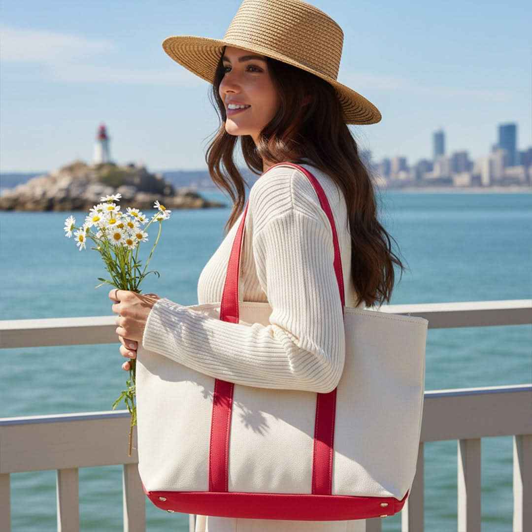 Tote Bag | Elegant Canvas Beach Bag with Versatile Spacious Design 3