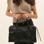 Tote Bag | Spacious Structured Leather Laptop Carryall 2