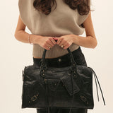 Tote Bag | Spacious Structured Leather Laptop Carryall 2