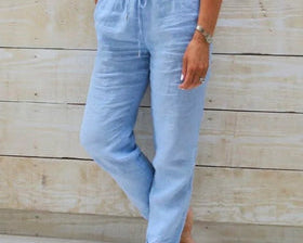 Trousers | High-Waist Wide Leg Pants | Comfortable Loose Fit | Stylish Casual Wear 4