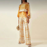 Two Piece Set | Abstract Print Summer Outfit | Elegant Chic Style 4