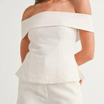 Two Piece Set | Elegant Off-Shoulder Summer Outfit 0