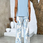 Two Piece Set | Elegant Wide-Leg Pants Summer Outfit 7
