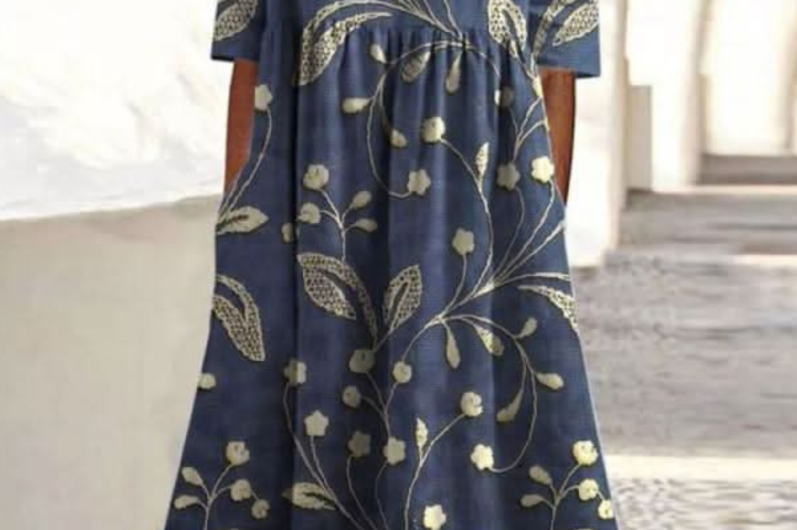 Women's Casual Midi Dress | Relaxed Everyday Midi Dress