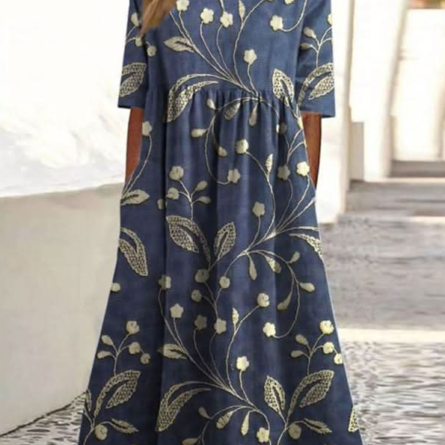 Women's Casual Midi Dress | Relaxed Everyday Midi Dress