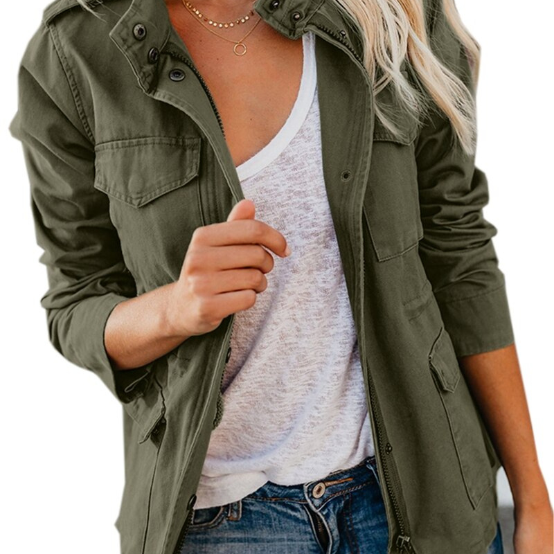 Utility Jacket | Classic Zip Front Layering Piece | Versatile Relaxed Fit Outerwear 0