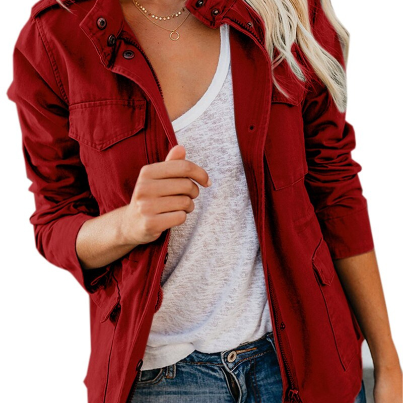 Utility Jacket | Classic Zip Front Layering Piece | Versatile Relaxed Fit Outerwear 4