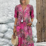 Vanessa Collection | Women's Midi Dress with Relaxed Fit & Pockets | Effortless Style for Any Occasion 3