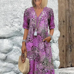 Vanessa Collection | Women's Midi Dress with Relaxed Fit & Pockets | Effortless Style for Any Occasion 4