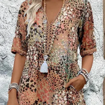 Vanessa Collection | Women's Midi Dress with Relaxed Fit & Pockets | Effortless Style for Any Occasion 6