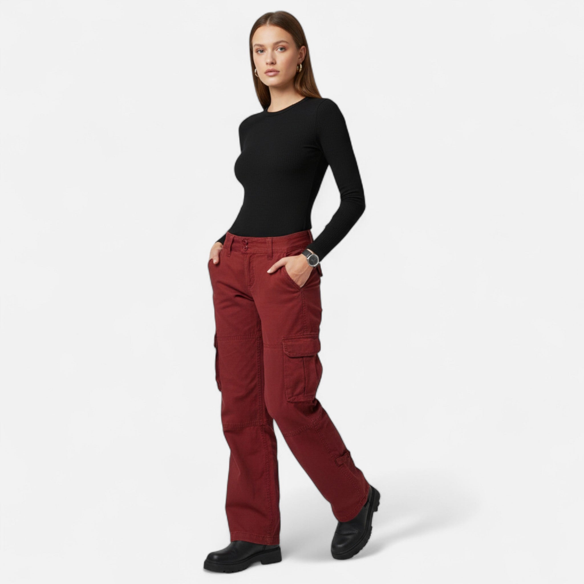 Velmira | Women's Cargo Pants with Functional Pockets | Comfortable Fit for Everyday Wear 1