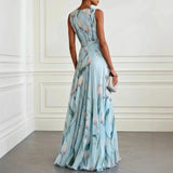 Wedding Guest Dresses | Elegant Tulip Print Summer Dress | Flowing Silhouette Comfortable Lightweight 2