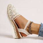 Wedge Sandals | Boho Espadrille Wedges with Ankle Strap | Comfortable Elevated Footwear 1