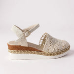 Wedge Sandals | Boho Espadrille Wedges with Ankle Strap | Comfortable Elevated Footwear 3