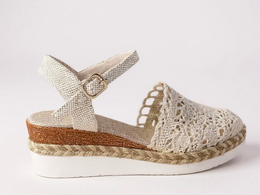 Wedge Sandals | Boho Espadrille Wedges with Ankle Strap | Comfortable Elevated Footwear 3
