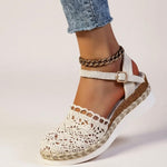 Wedge Sandals | Boho Espadrille Wedges with Ankle Strap | Comfortable Elevated Footwear 5