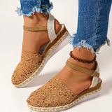 Wedge Sandals | Boho Espadrille Wedges with Ankle Strap | Comfortable Elevated Footwear 6