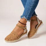 Wedge Sandals | Boho Espadrille Wedges with Ankle Strap | Comfortable Elevated Footwear 9