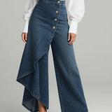 Wide Leg Jeans | Relaxed Fit Casual Trousers for Effortless Style 0